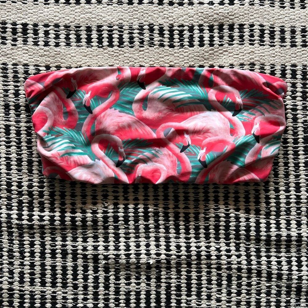 Old Navy Size large flamingo Strapless Bikini Top Swimsuit